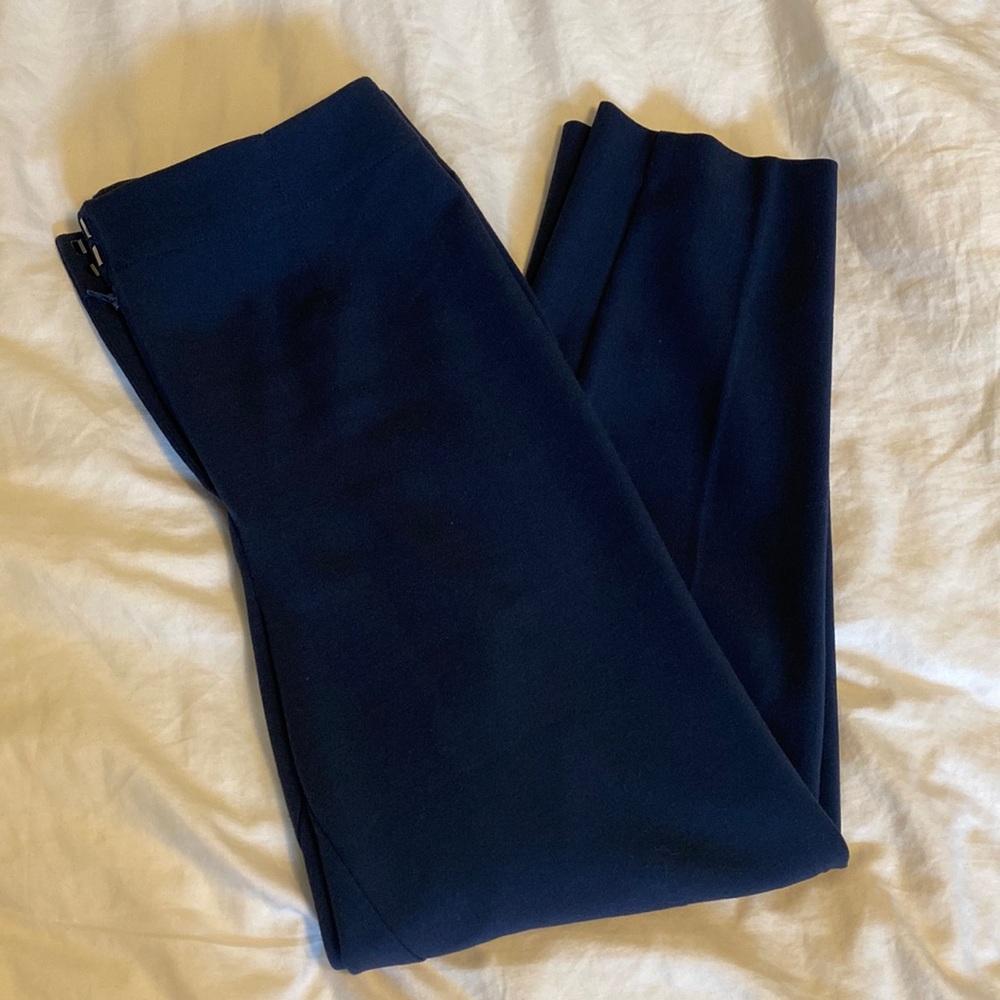 Ann Taylor Blue Straight Leg Trousers